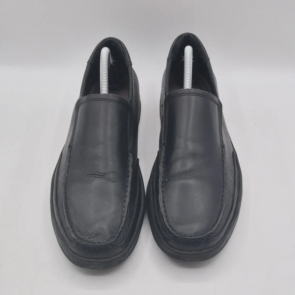 Bostonian Shoes Mens Size 9.5 Black Leather Slip On Oxford Dress‎ Comfort